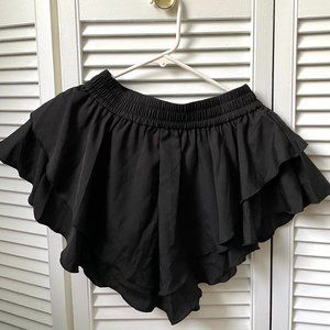 Black Skirt with Built-in Shorts Size S
